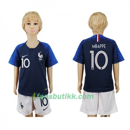 Fotball-VM 2018 Frankrike drakt Mbappe 10 Barn Hjemmetrøye